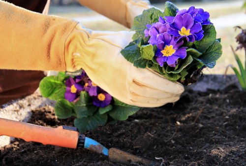 Hardscaping features installed by Acton gardeners