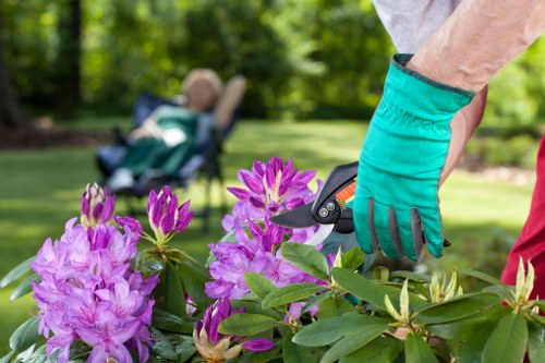 Beautiful landscaped garden by West Hendon professionals