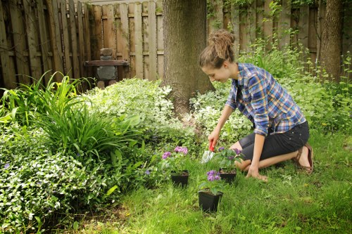 Eco-friendly gardening practices by professionals in Norwood Green